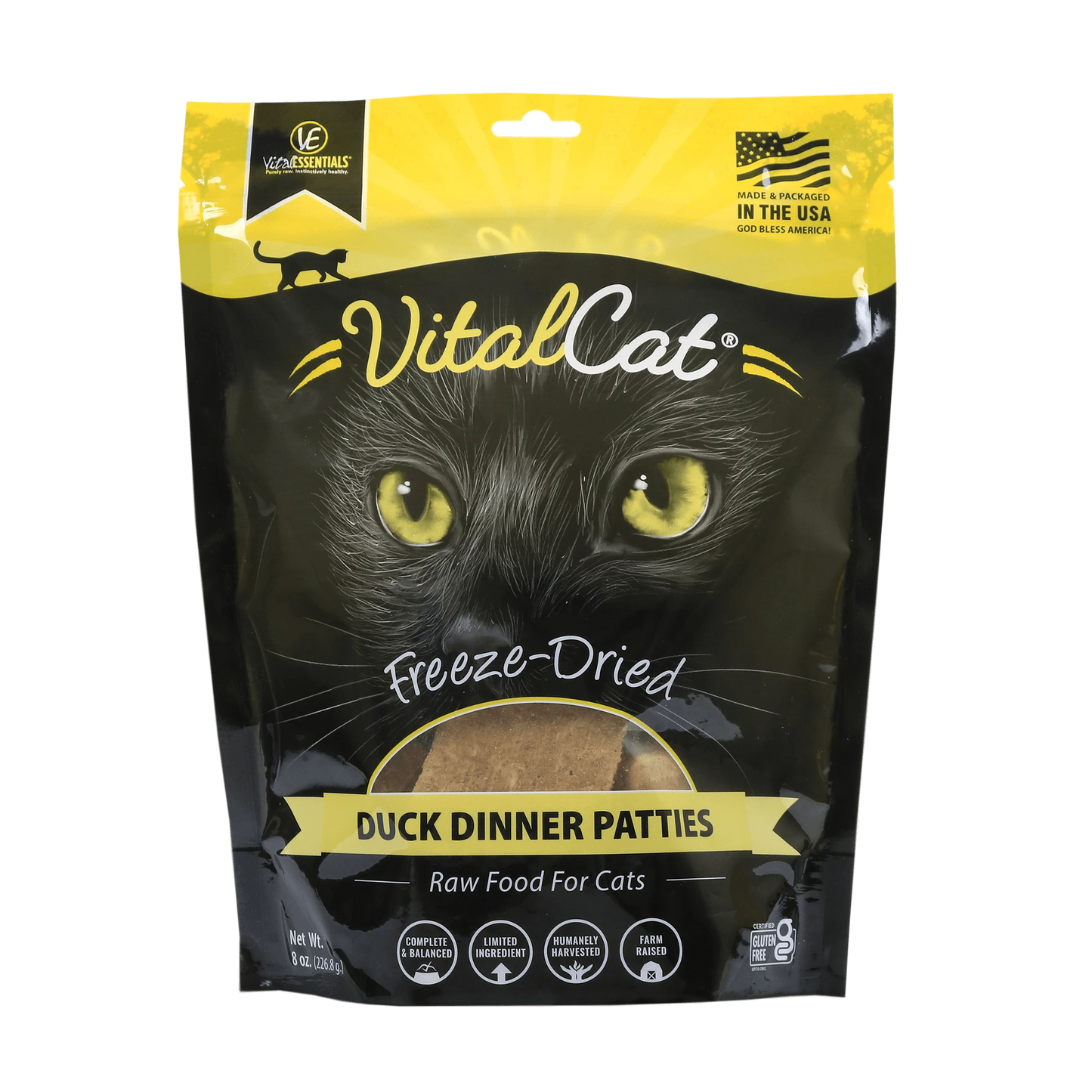 Vital Essentials Vital Cat Freeze-Dried Patties Duck Recipe