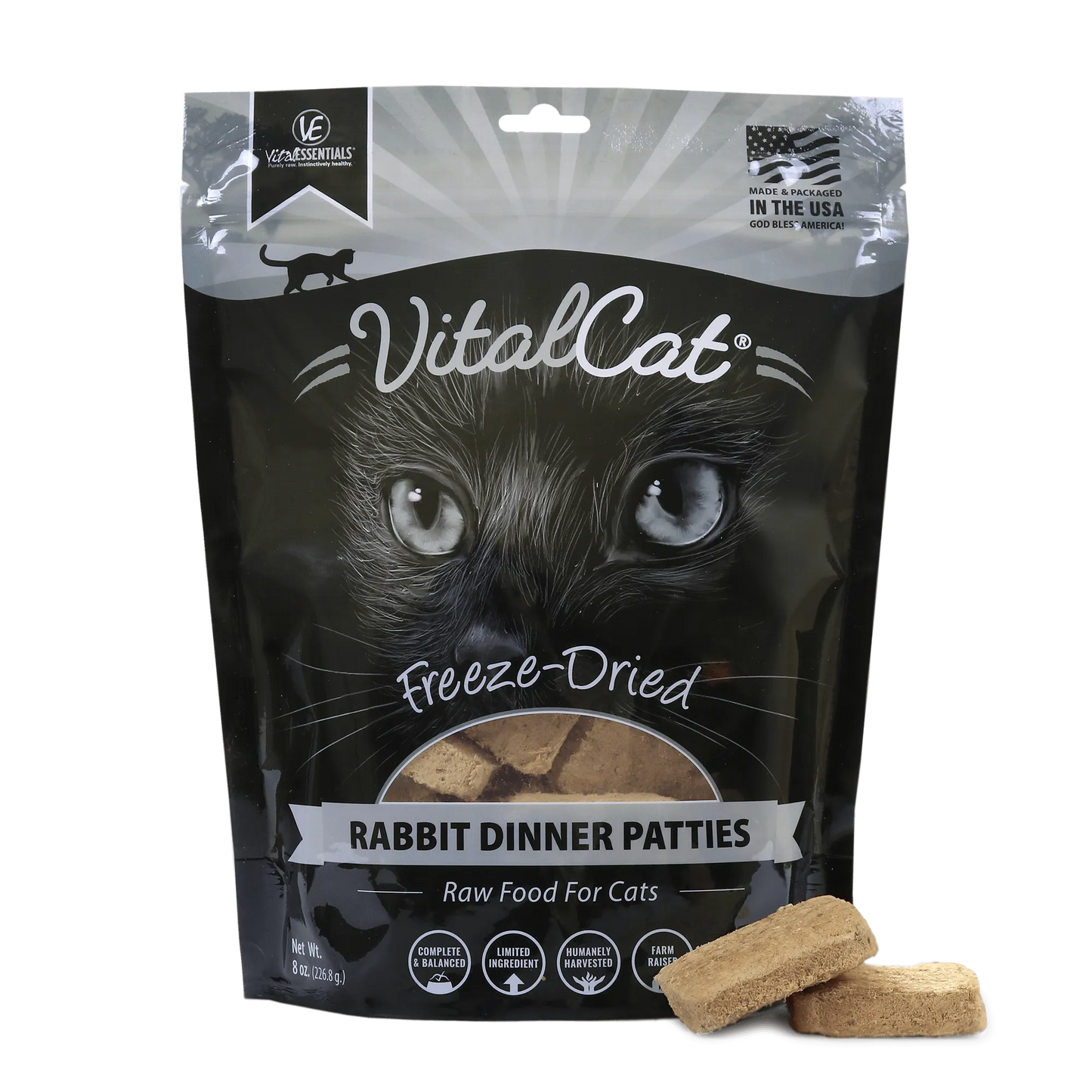 Vital Essentials Vital Cat Freeze-Dried Patties Rabbit Recipe
