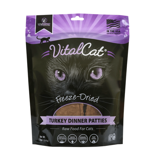 Vital Essentials Vital Cat Freeze-Dried Patties Turkey Recipe