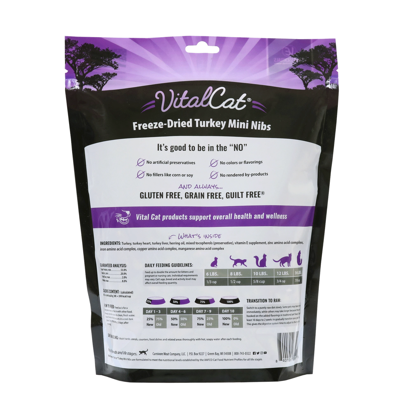 Vital Essentials Vital Cat FreezeDried Patties Turkey Recipe Hearty Pet