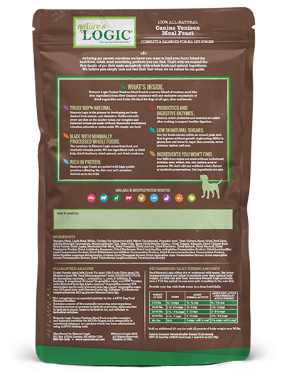 Nature's Logic Venison Meal Feast Dry Food for Dogs