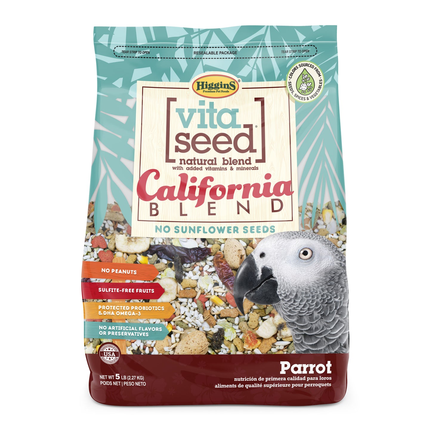 Higgins Vita Seed California Blend Parrot Food