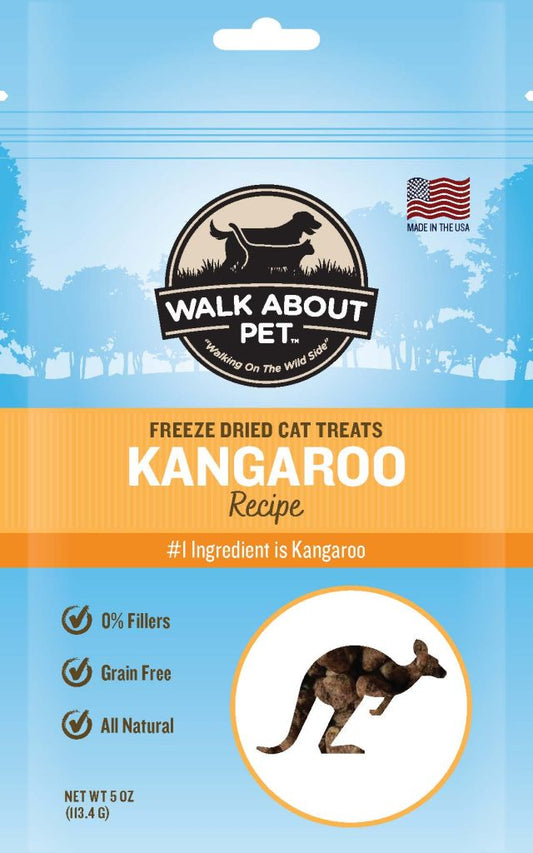 Wholesale Walk About Premium Freeze Dried Kangaroo Recipe Cat Treats