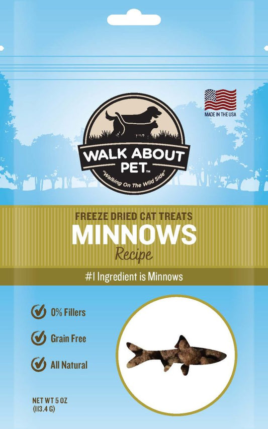 Walk About Freeze Dried Minnows Cat Treats