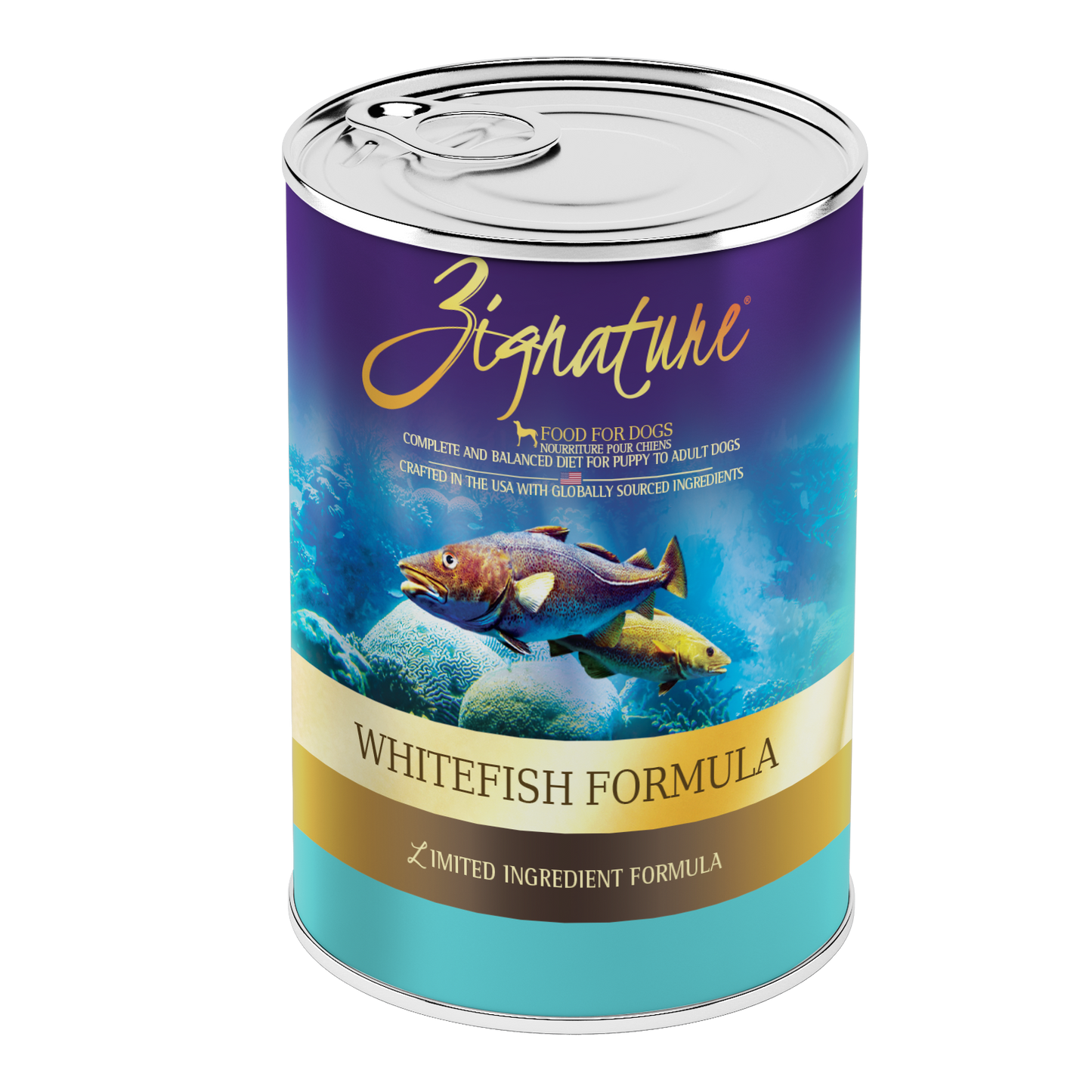 Zignature Whitefish Canned Dog Food Formula