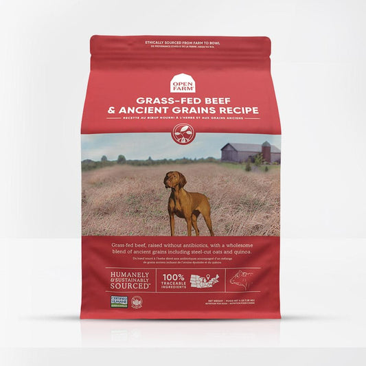 OPEN FARM Grass-Fed Beef and Ancient Grains Dry Dog Food