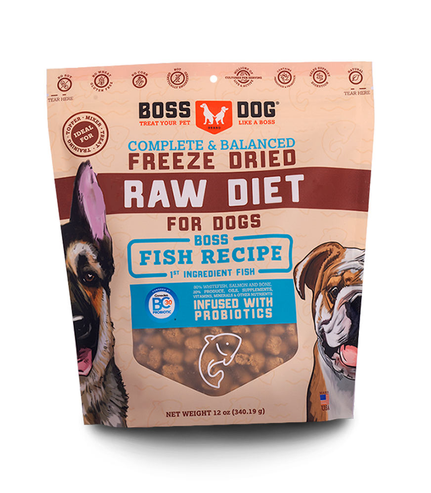 Boss Dog Freeze Dried Diet Complete Fish Recipe