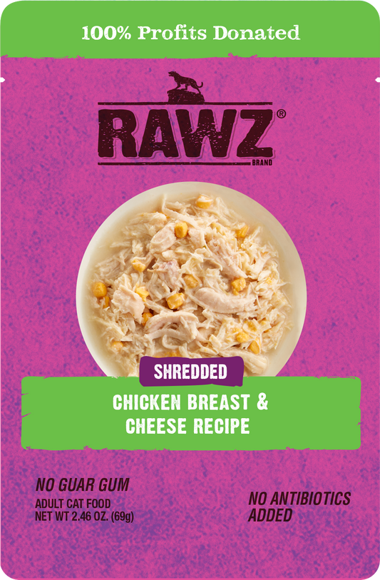 RAWZ Shredded Chicken Breast & Cheese Recipe Wet Cat Food