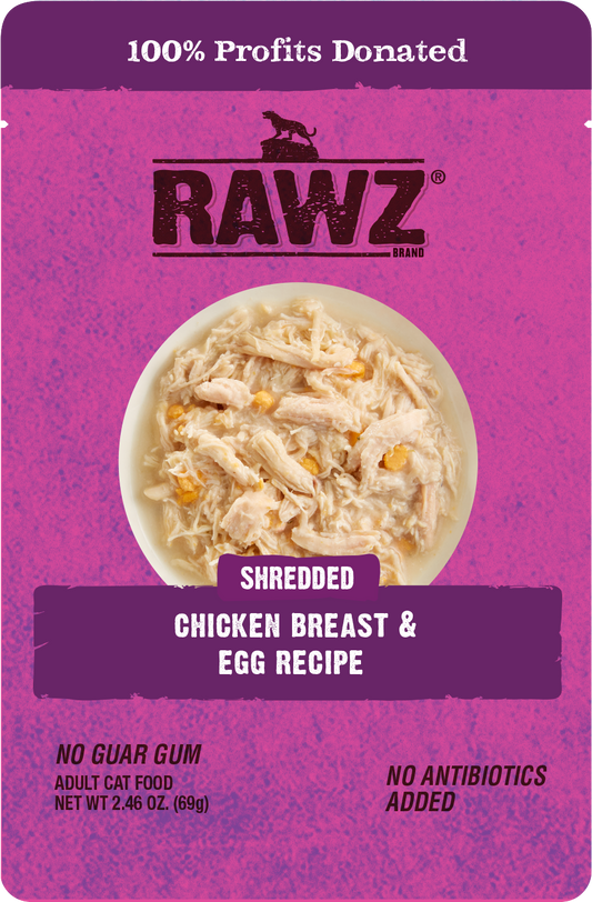 RAWZ® Shredded Chicken Breast & Egg Recipe Wet Cat Food