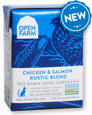 OPEN FARM Grain-Free Chicken & Salmon Rustic Blend for Cats