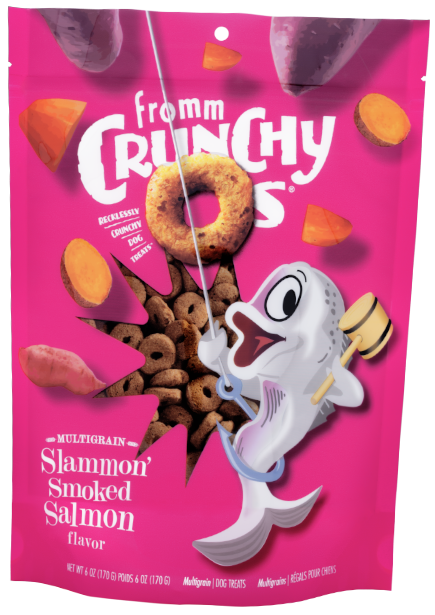 Fromm Crunchy O's Slammon' Smoked Salmon Dog Treats