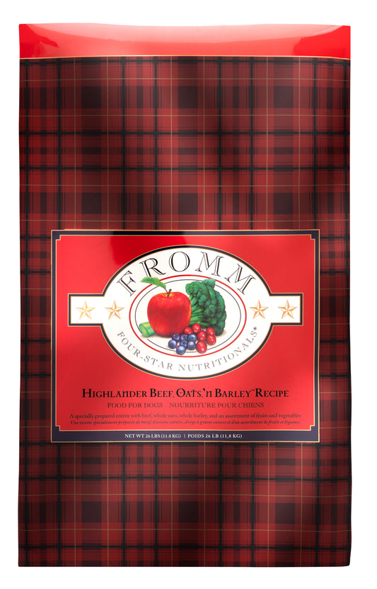 Fromm Four-Star Highlander Beef, Oats, 'n Barley Recipe Dry Dog Food