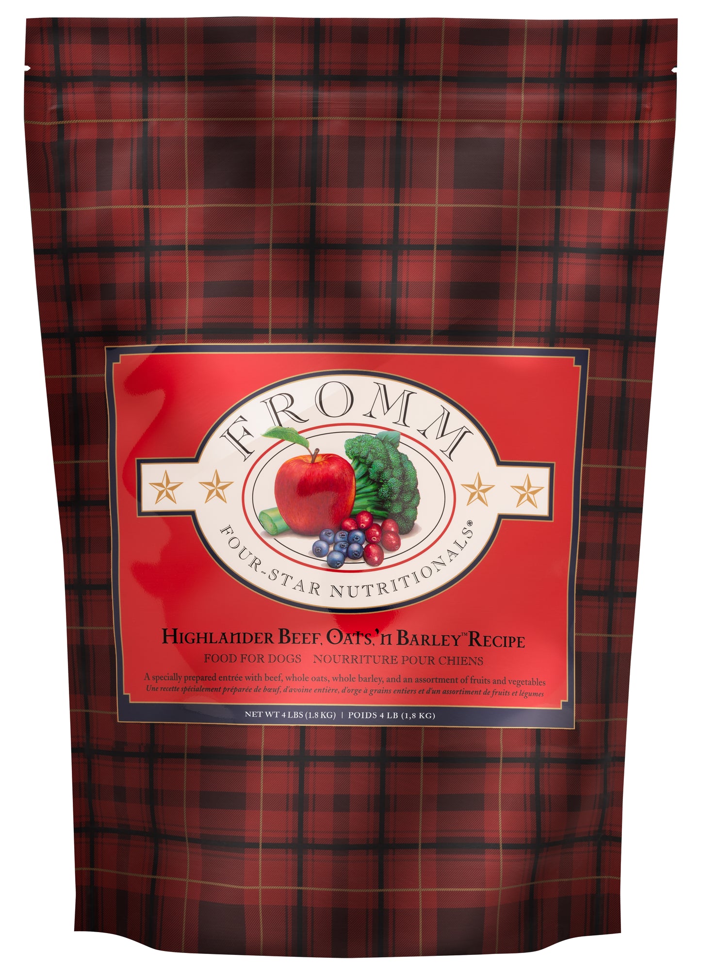 Fromm Four-Star Highlander Beef, Oats, 'n Barley Recipe Dry Dog Food