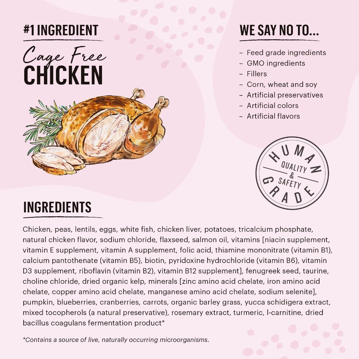 The Honest Kitchen Grain-Free Chicken & Whitefish Whole Food Clusters for Cats