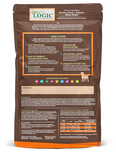 Nature's Logic Duck and Salmon Meal Feast Dry Food for Dogs