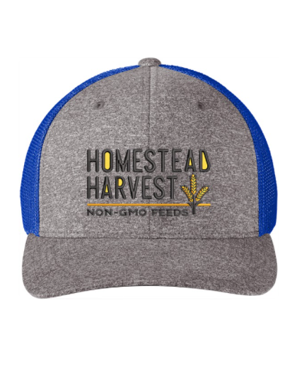 Royal Blue & Gray Homestead Harvest Hat