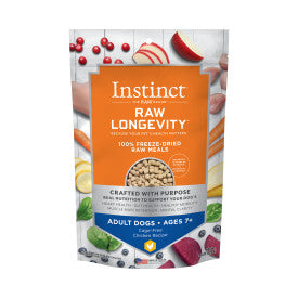 Nature's Variety Instinct Raw Longevity Adult Ages 7+ Freeze-Dried Chicken Bites Dry Dog Food