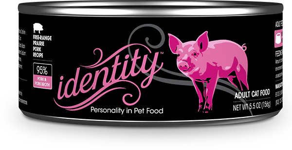 Identity 95% Free-Range Prairie Pork & Pork Broth Pate Wet Cat Food