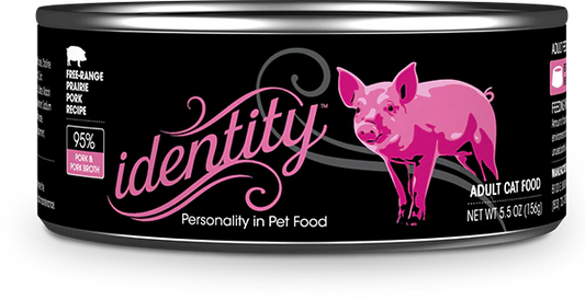 Identity 95% Free-Range Prairie Pork & Pork Broth Pate Wet Cat Food