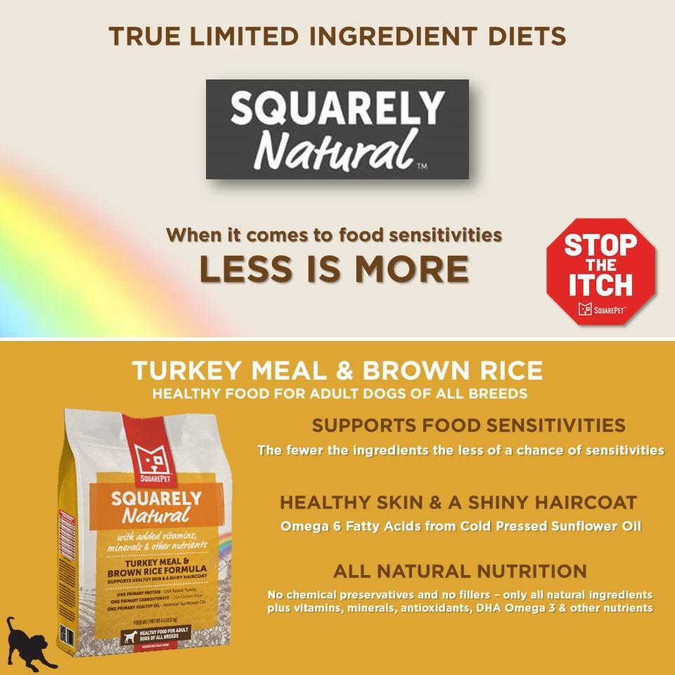 SquarePet Squarely Natural Canine Turkey Meal & Brown Rice Formula