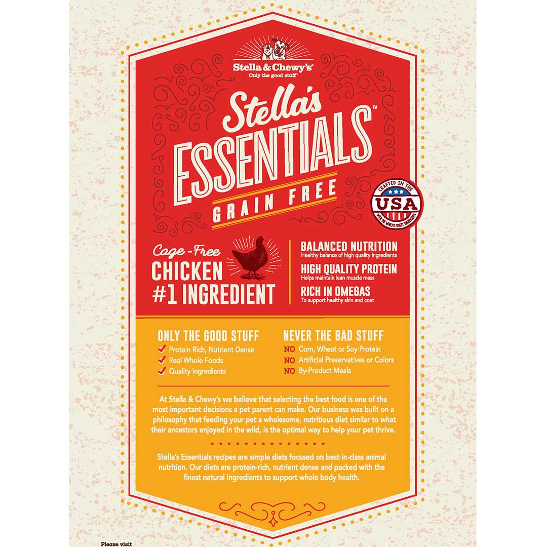 Stella & Chewy's Essentials Cage-Free Chicken & Lentils Recipe Dog Kibble