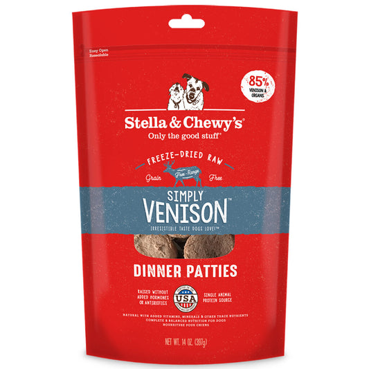 Stella & Chewy's Freeze-Dried Simply Venison Dinner for Dogs
