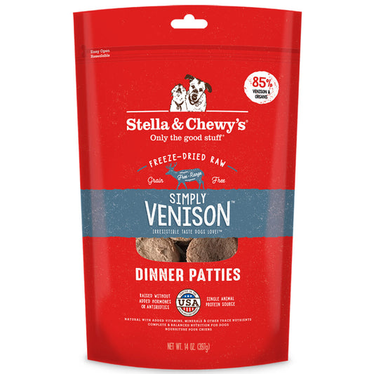 Stella & Chewy's Freeze-Dried Simply Venison Dinner Patties for Dogs