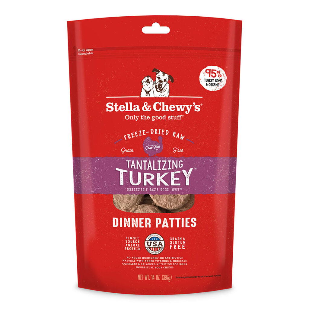 Stella & Chewy's Freeze-Dried Tantalizing Turkey Dinner for Dogs