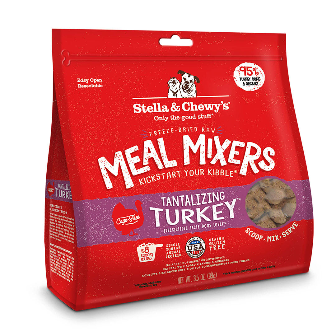 Stella & Chewy's Freeze-Dried Tantalizing Turkey Meal Mixer for Dogs