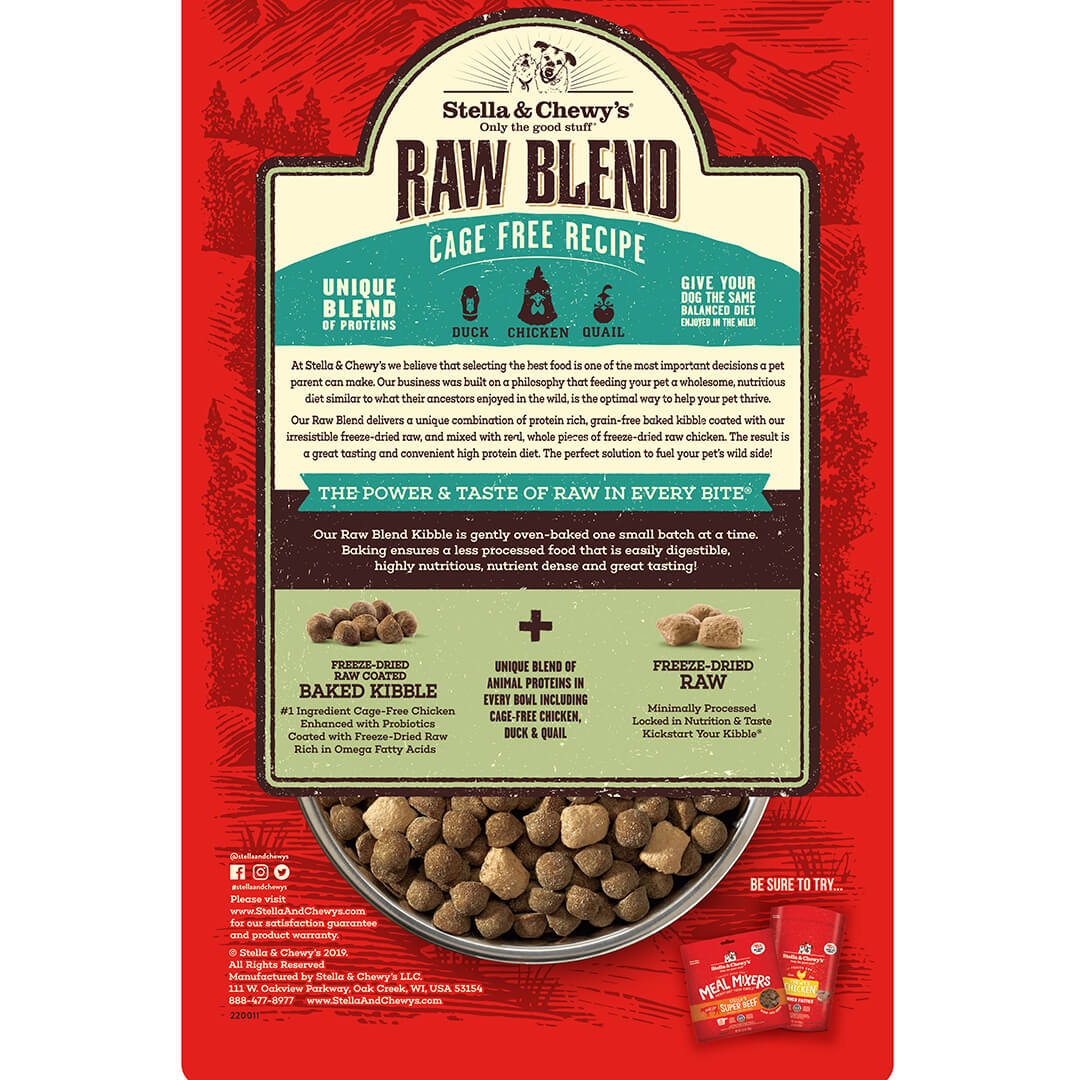 Stella & Chewy's Raw Blend Cage Free Recipe Dog Kibble