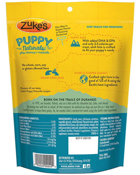 Zuke's Puppy Naturals - Lamb & Chickpea