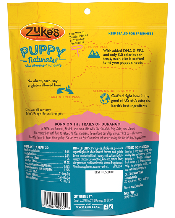 Zuke's Puppy Naturals - Pork with Chickpeas